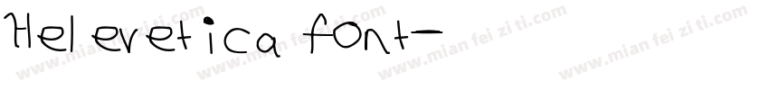 Helevetica font字体转换